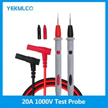 YEKMLCO Multimeter Test Leads 20A 1000V Probe Test Leads Pin for Digital Multimeter Sharp Needle Tip Silicone Cable Test Probe
YEKMLCO Multimeter Test Leads 20A 1000V Probe Test Leads Pin for Digital Multimeter Sharp Needle Tip Silicone Cable Test Probe