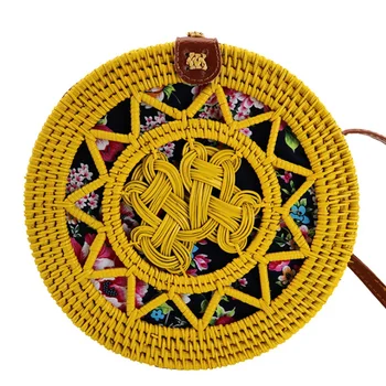 Round Straw Bag Beach Bag Woven Large Capacity Single Shoulder Hand Crochet Summer Girl Bag
Round Straw Bag Beach Bag Woven Large Capacity Single Shoulder Hand Crochet Summer Girl Bag