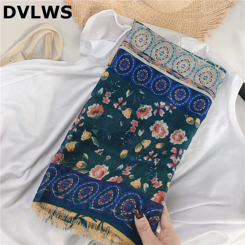 DVLWS 2020 Spring Summer Shawls Cotton Linen Handfeel Women's Four Grid Floral-Print Joint Korean-style Versatile Long Shawl
DVLWS 2020 Spring Summer Shawls Cotton Linen Handfeel Women's Four Grid Floral-Print Joint Korean-style Versatile Long Shawl