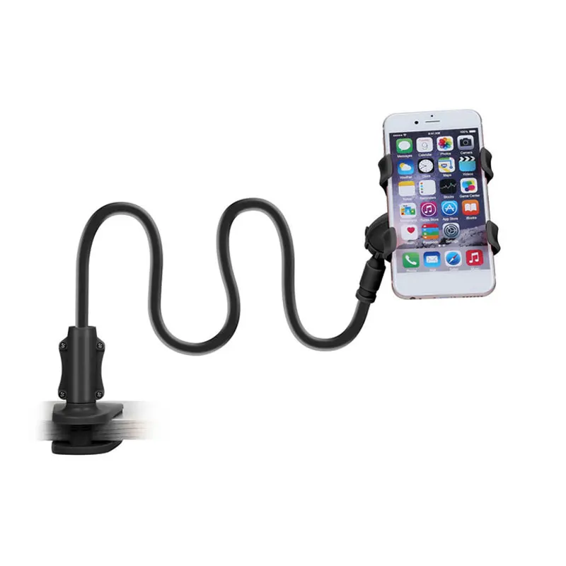 Portable Cell Phone Clip Holder Gooseneck Clamp Lazy Mount Flexible Bracket Mobile Stand | Мобильные телефоны и