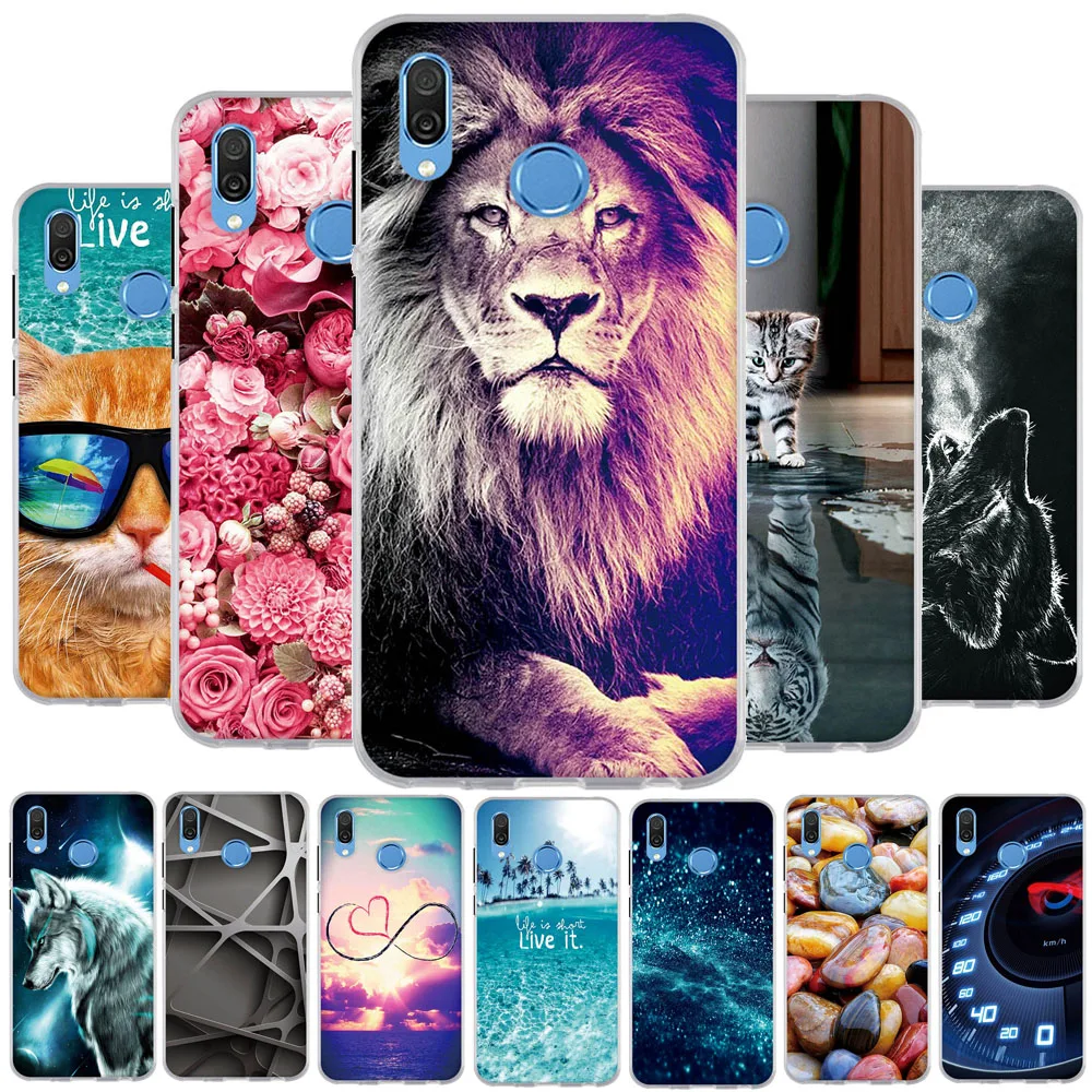 Чехол для Huawei Honor Play силиконовый чехол 10 Модный 3D с принтом COR-L29 чехол-бампер из