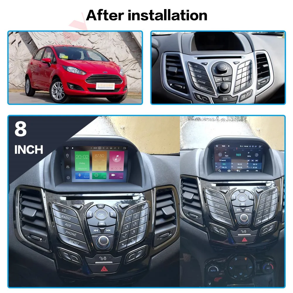 Android 10 4+64G DSP For Ford Fiesta 2013 - 2016 Car Multimedia Stereo DVD Player GPS Glonass Navigation Radio Stereo Head Unit
Android 10 4+64G DSP For Ford Fiesta 2013 - 2016 Car Multimedia Stereo DVD Player GPS Glonass Navigation Radio Stereo Head Unit