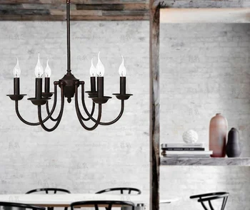 Modern Luminaire Lamparas American Minimalist Black Candle Iron Pendant Lamp Living Room industrial lamp
Modern Luminaire Lamparas American Minimalist Black Candle Iron Pendant Lamp Living Room industrial lamp