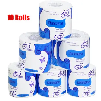10 Rolls Toilet Paper 3-Layer Bathroom Kitchen Household Living Room Tissue Party Supplies Disposable Practical Toilet Paper
10 Rolls Toilet Paper 3-Layer Bathroom Kitchen Household Living Room Tissue Party Supplies Disposable Practical Toilet Paper