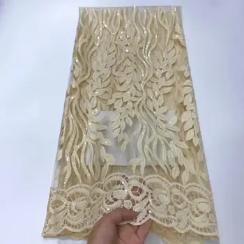 New African Lace Fabric Gold Tulle Lace High Quality Embroidery Nigerian French Mesh Lace Fabric Material For Dress 5 Yards
New African Lace Fabric Gold Tulle Lace High Quality Embroidery Nigerian French Mesh Lace Fabric Material For Dress 5 Yards
