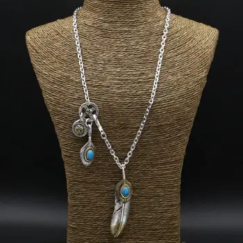 47.2g Real Solid 925 Sterling Silver Long Pendant Necklace Men Women Blue Natural Stone Vintage Indian Style Men Necklace Silver
47.2g Real Solid 925 Sterling Silver Long Pendant Necklace Men Women Blue Natural Stone Vintage Indian Style Men Necklace Silver