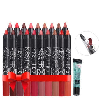 MENOW Make up set 19 Color/Pack Kiss proof Waterproof Lipstick Gift 1Pcs Pencil sharpener and 1Pcs Remover gel drop ship 5367
MENOW Make up set 19 Color/Pack Kiss proof Waterproof Lipstick Gift 1Pcs Pencil sharpener and 1Pcs Remover gel drop ship 5367