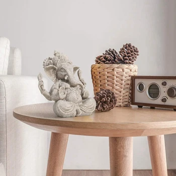 Elephant Statue Sculpture Sandstone Ganesha Buddha Handmade Figurine
Elephant Statue Sculpture Sandstone Ganesha Buddha Handmade Figurine