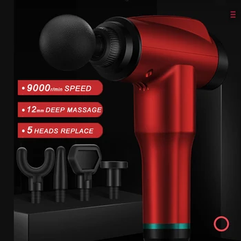 9000r/min Massage Gun Muscle Massager 5 Head 6 Speed 12mm Deep Muscle Tissue Relax Machine Body Recovery Percussion Therapy Tool 
9000r/min Massage Gun Muscle Massager 5 Head 6 Speed 12mm Deep Muscle Tissue Relax Machine Body Recovery Percussion Therapy Tool