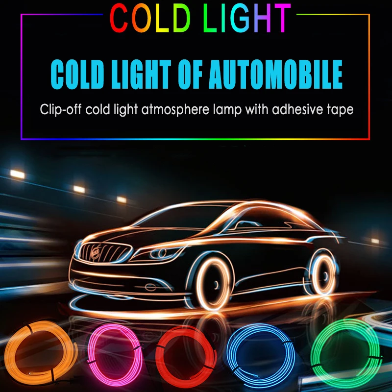 5m LED Ambient Light Car Interior Accessories Atmosphere Lamp DIY Decorative Dash Board Console Door EL Cold Light Line with USB
5m LED Ambient Light Car Interior Accessories Atmosphere Lamp DIY Decorative Dash Board Console Door EL Cold Light Line with USB
