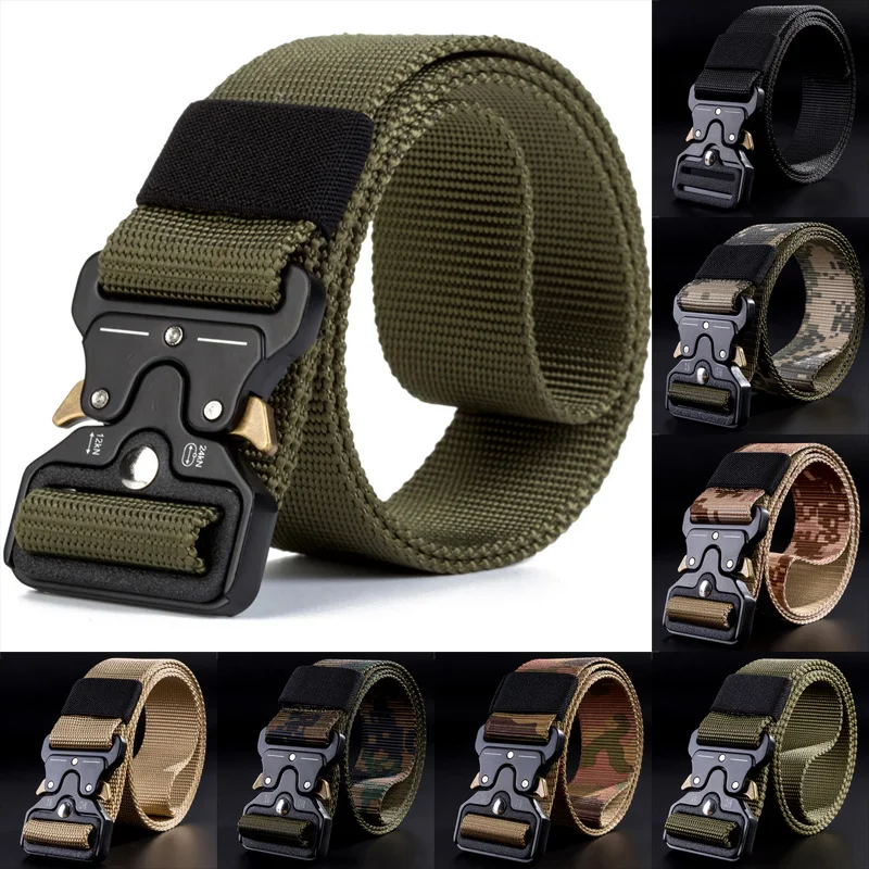 NEW Military Equipment Combat Hunting Belts For Men US Army Training Nylon Metal Buckle Waist Belt Outdoor Hunting Waistband
NEW Military Equipment Combat Hunting Belts For Men US Army Training Nylon Metal Buckle Waist Belt Outdoor Hunting Waistband