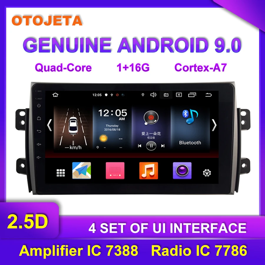 OTOJETA Android 9.0 Player Car Multimedia Radio For 2006 2007 2012 SUZUKI SX4 GPS Bluetooth Navigation full touch tape recorder
OTOJETA Android 9.0 Player Car Multimedia Radio For 2006 2007 2012 SUZUKI SX4 GPS Bluetooth Navigation full touch tape recorder