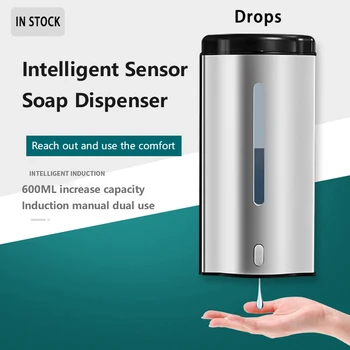 600ML Waterproof Touchless Hand Disinfection Machine Automatic Drops Soap Dispenser Wall-mounted Sensor Mist Drops Hand Sanitize
600ML Waterproof Touchless Hand Disinfection Machine Automatic Drops Soap Dispenser Wall-mounted Sensor Mist Drops Hand Sanitize