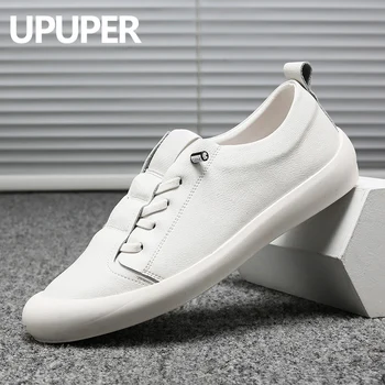 UPUPER Fashion White Men's Casual Shoes Soft Leather Flat Driving Shoes Men Slip-on Loafers Casual Outdoor Men's Sneakers
UPUPER Fashion White Men's Casual Shoes Soft Leather Flat Driving Shoes Men Slip-on Loafers Casual Outdoor Men's Sneakers