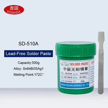 Medium Temperature Halogen Free Solder Paste Lead-Free LED SMT Soldering Tin Paste For Home Appliance Phone Repair Sn64Bi35Ag1
Medium Temperature Halogen Free Solder Paste Lead-Free LED SMT Soldering Tin Paste For Home Appliance Phone Repair Sn64Bi35Ag1