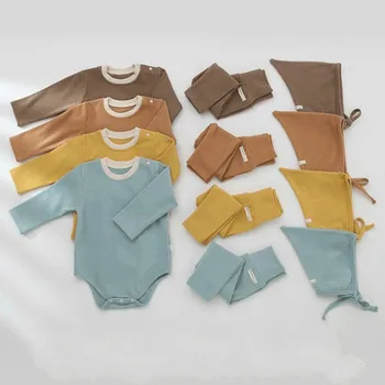 Infant Newborn Baby Girls Boys Autumn Solid Clothes Sets Long Sleeve Tops+pants+hat 3pcs Kids Home Clothing Suit Outfits
Infant Newborn Baby Girls Boys Autumn Solid Clothes Sets Long Sleeve Tops+pants+hat 3pcs Kids Home Clothing Suit Outfits