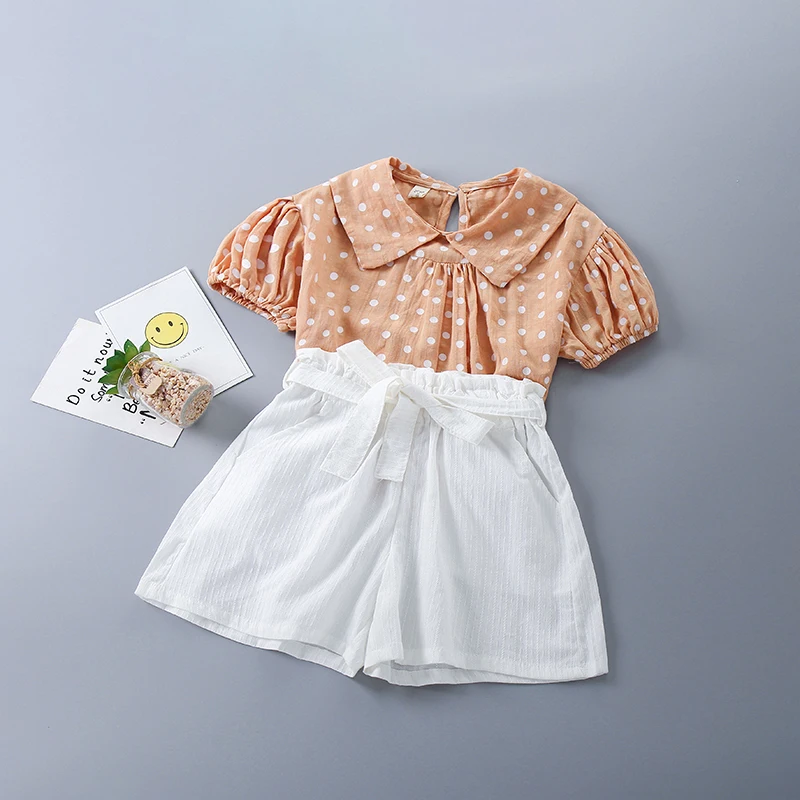2-7 Years High Quality Summer Girl Clothing Set 2021 New Fashion Casual Dot Shirt + Short Pant Kid Children Girls Clothing
2-7 Years High Quality Summer Girl Clothing Set 2021 New Fashion Casual Dot Shirt + Short Pant Kid Children Girls Clothing