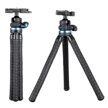 Flexible Desktop Octopus Tripod Stand 2-in-1 Platform Design Compatible Smartphone Digital Camera with 1/4 Inch Screw Ballhead
Flexible Desktop Octopus Tripod Stand 2-in-1 Platform Design Compatible Smartphone Digital Camera with 1/4 Inch Screw Ballhead