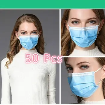 50pcs Non Woven Disposable Face Mask 3 Layer Earloop Anti-Dust Proof Respirator Mouth Safety Breathable Protection Masks
50pcs Non Woven Disposable Face Mask 3 Layer Earloop Anti-Dust Proof Respirator Mouth Safety Breathable Protection Masks