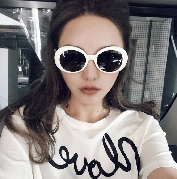 Женские солнцезащитные очки LONSY Cat Eye большие круглые брендовые дизайнерские
