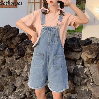 Rompers Women Kawaii Ulzzang High Quality Casual Korean Style Loose 2020 New Summer Denim All-match Simple Womens Trousers Soft
Rompers Women Kawaii Ulzzang High Quality Casual Korean Style Loose 2020 New Summer Denim All-match Simple Womens Trousers Soft