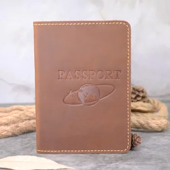 Genuine Leather Holder Wallet Passport Bags Boarding Check Card Simple Retro Europe and America Passport Card Pack
Genuine Leather Holder Wallet Passport Bags Boarding Check Card Simple Retro Europe and America Passport Card Pack