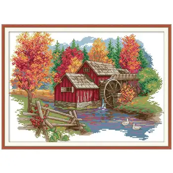 Mill scenery painting counted printed on the canvas 11CT 14CT DIY kits Chinese Cross Stitch embroidery needlework Sets
Mill scenery painting counted printed on the canvas 11CT 14CT DIY kits Chinese Cross Stitch embroidery needlework Sets