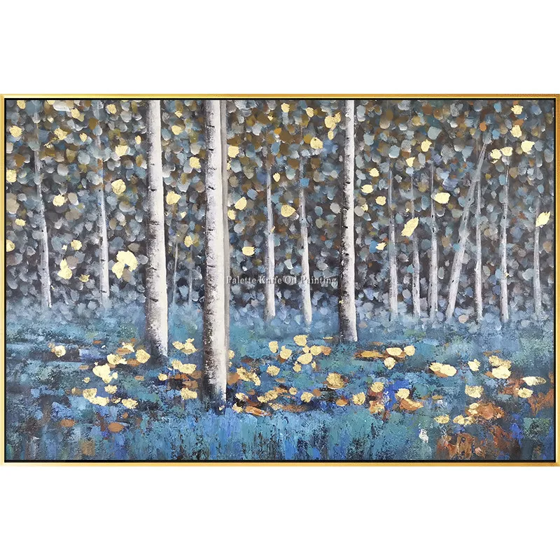 Hand painted tree oil painting on canvas abstract pictures for Living room home decoration hotel decor blue wall art quadros
Hand painted tree oil painting on canvas abstract pictures for Living room home decoration hotel decor blue wall art quadros