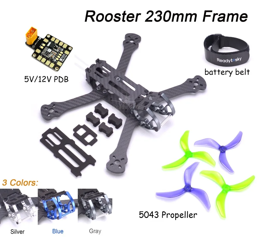 NEW Rooster 230 5" FPV Racing Drone Quadcopter Frame 5 Inch FPV Freestyle Frame PDB For Rooster 230mm
NEW Rooster 230 5" FPV Racing Drone Quadcopter Frame 5 Inch FPV Freestyle Frame PDB For Rooster 230mm
