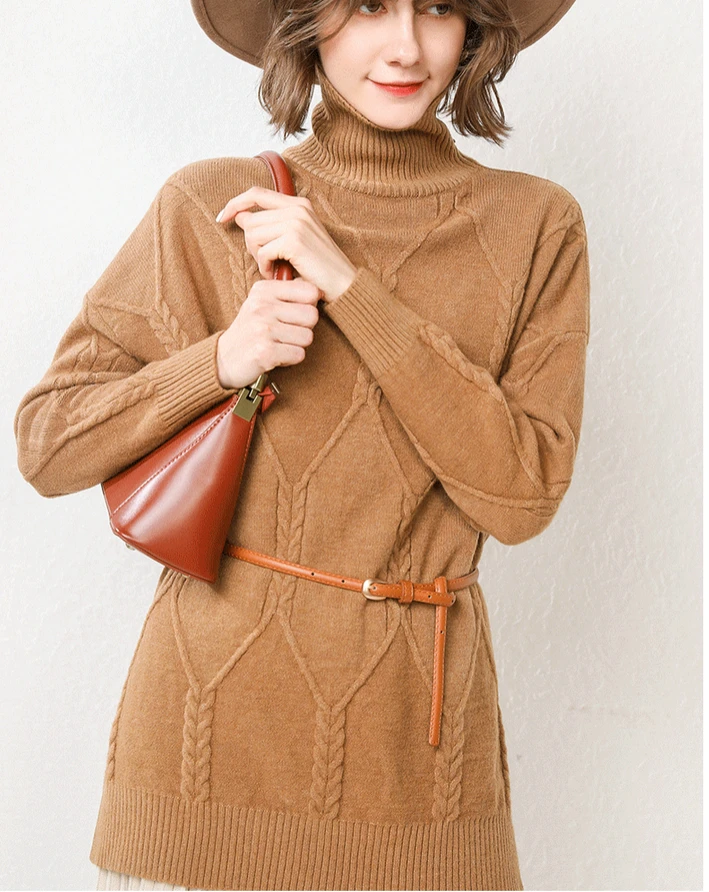 Sweater Women 2020 Women Turtleneck Sweater Pullover Knitted Loose Oversized Sweater Thick Soft Comfortable Jumper Female B156
Sweater Women 2020 Women Turtleneck Sweater Pullover Knitted Loose Oversized Sweater Thick Soft Comfortable Jumper Female B156