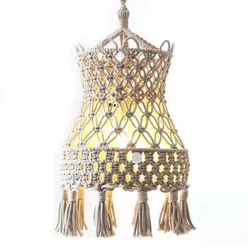 Bohemian Decor Macrame Tapestry Wall Hanging Hand-woven Chandelier Lampshade House Model Room Coffee Restaurant Decoration
Bohemian Decor Macrame Tapestry Wall Hanging Hand-woven Chandelier Lampshade House Model Room Coffee Restaurant Decoration