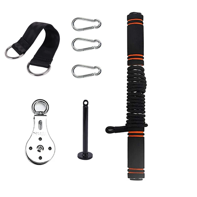 Equipment MultiFunction Forearm Wrist Roller Trainer Weight-Bearing Pulley and Rally Belt for Arm Training Fitness
Equipment MultiFunction Forearm Wrist Roller Trainer Weight-Bearing Pulley and Rally Belt for Arm Training Fitness