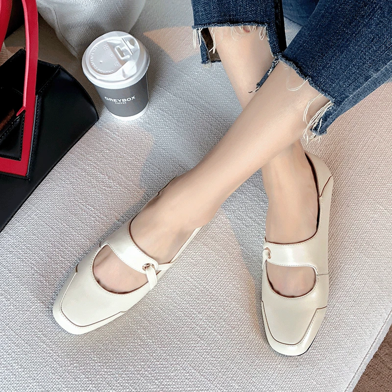 2019 Spring And Summer New Style Genuine Leather Square Head Low-Cut Flat Mary Jane Shoes Retro Mori Girl Low Documentary Shoes
2019 Spring And Summer New Style Genuine Leather Square Head Low-Cut Flat Mary Jane Shoes Retro Mori Girl Low Documentary Shoes