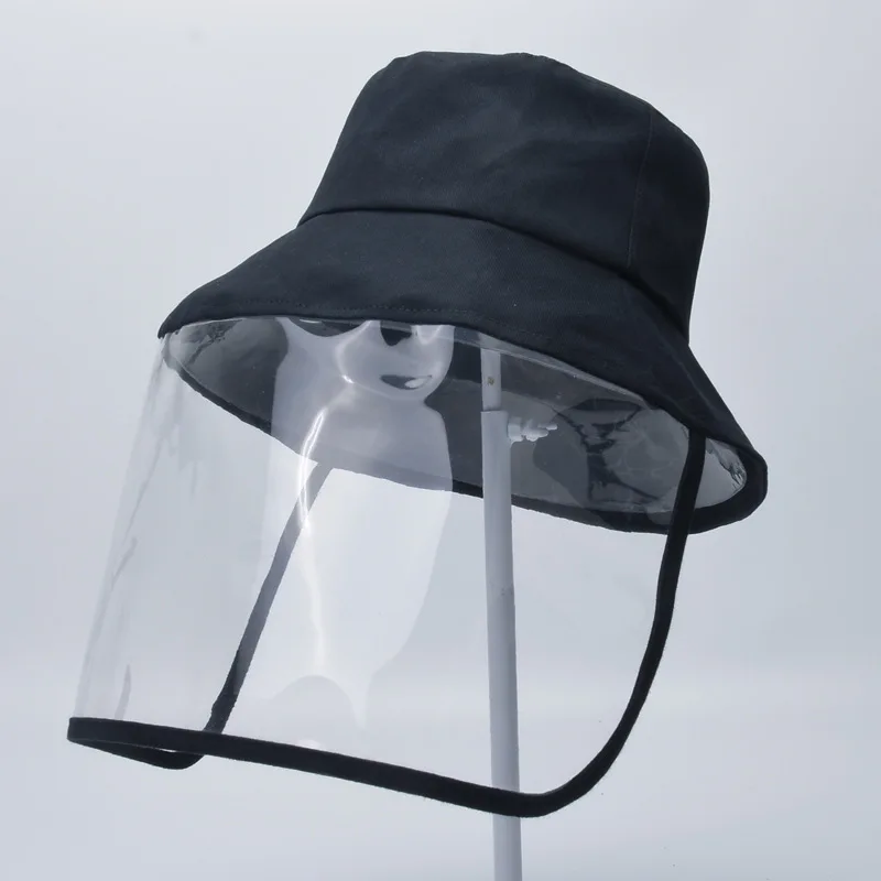 Adult Protective Face Shield Bucket Hat Transparent Face Cover Block Saliva Droplets Anti-spitting Fisherman Cotton Sun Cap
Adult Protective Face Shield Bucket Hat Transparent Face Cover Block Saliva Droplets Anti-spitting Fisherman Cotton Sun Cap