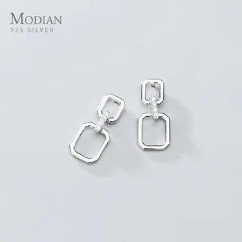 MODIAN New Simple Square Irregular Dangle Earring for Women Authentic 925 Sterling Silver Geometric Drop Earring Fine Jewelry
MODIAN New Simple Square Irregular Dangle Earring for Women Authentic 925 Sterling Silver Geometric Drop Earring Fine Jewelry