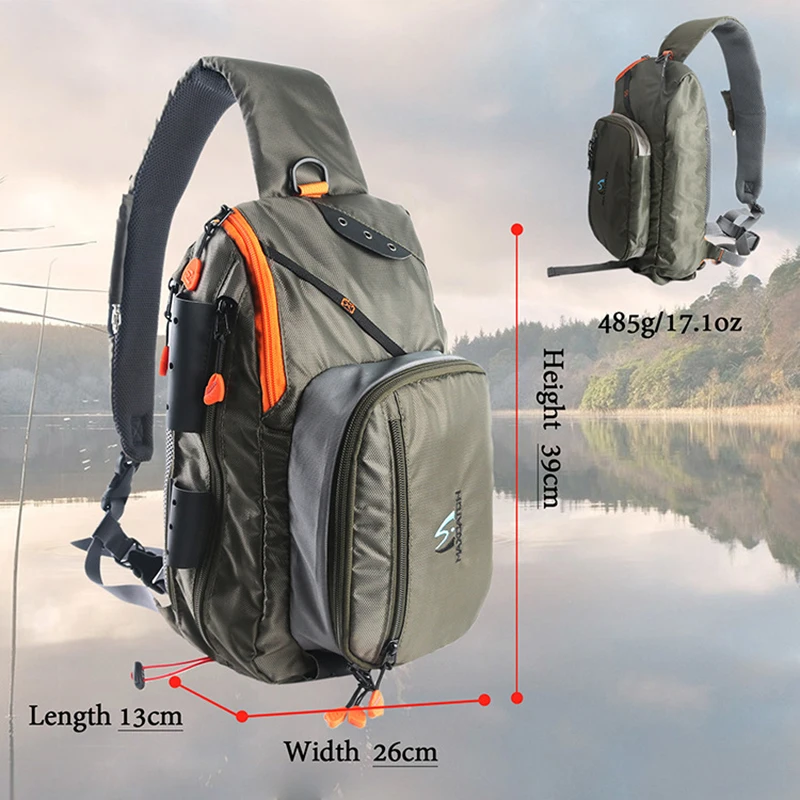 Fishing Crossbody Sling Bag Multi Function Waterproof Fish Tackle Lure Bait Pouch Back Pack Fly Fishing Gear Tools
Fishing Crossbody Sling Bag Multi Function Waterproof Fish Tackle Lure Bait Pouch Back Pack Fly Fishing Gear Tools