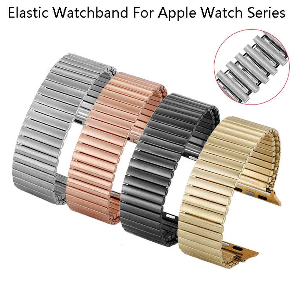 Ремешок из нержавеющей стали для Apple Watch band 44 мм 40 мм 42 мм 38 мм, эластичный металлический женский браслет для iWatch Series SE 6 5 4 3 band
Ремешок из нержавеющей стали для Apple Watch band 44 мм 40 мм 42 мм 38 мм, эластичный металлический женский браслет для iWatch Series SE 6 5 4 3 band