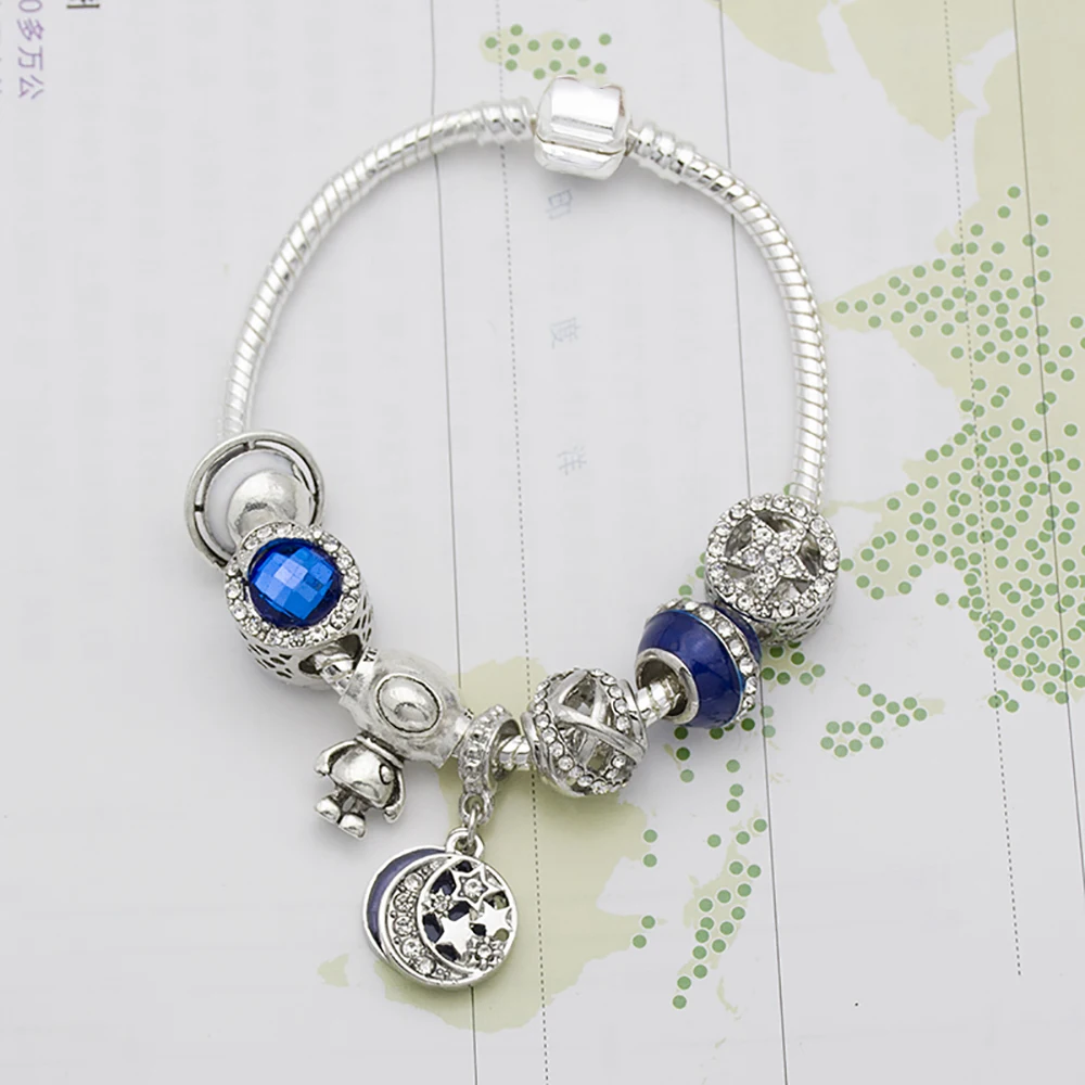 wholesale DIY Bracelet Space travel blue sky pendant lady bracelet women's blue star cham bracelet gifts
wholesale DIY Bracelet Space travel blue sky pendant lady bracelet women's blue star cham bracelet gifts