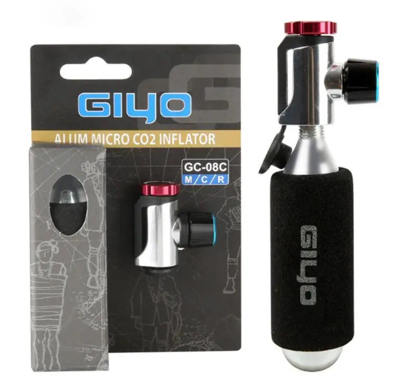 Co2 Pump For Bicycle GIYO Schrader Presta Adapter Bike Pump Co2 Inflator Aluminum Tube Mini Hand NO Co2 Cartridge Top Quality
Co2 Pump For Bicycle GIYO Schrader Presta Adapter Bike Pump Co2 Inflator Aluminum Tube Mini Hand NO Co2 Cartridge Top Quality