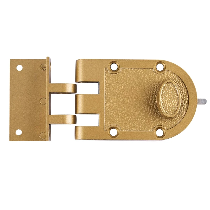 

Single Cylinder Rim Door Locks with Keyed Night Gate Door Entrance,Gold Finish