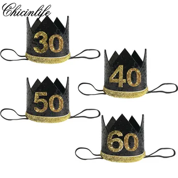 1Pcs 30th 40th 50th 60th Happy Birthday Photo Prop Crown Year Old Headband Hat Hairband Adult Birthday Decoration Supplies
1Pcs 30th 40th 50th 60th Happy Birthday Photo Prop Crown Year Old Headband Hat Hairband Adult Birthday Decoration Supplies