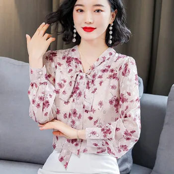 COIGARSAM Full Sleeve blouse women New Spring Chiffon blusas womens tops and blouses In Picture 901
COIGARSAM Full Sleeve blouse women New Spring Chiffon blusas womens tops and blouses In Picture 901