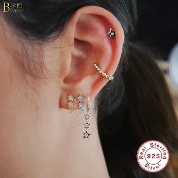 BOAKO Sparkling Sweet style 925 Sterling Silver Inlaid Crystal Earrings For Girl Party Valentines Gift Zircon
BOAKO Sparkling Sweet style 925 Sterling Silver Inlaid Crystal Earrings For Girl Party Valentines Gift Zircon