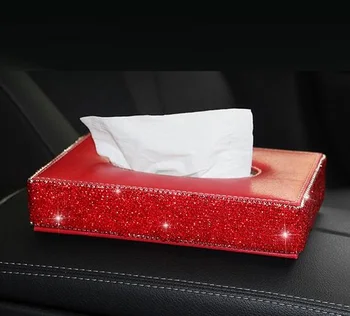 Full Diamond Crystal Leather Glitter Rhinestones Car Sun Visor PU Leather Tissue Box Auto Clip Holder Paper Napkin Accessories
Full Diamond Crystal Leather Glitter Rhinestones Car Sun Visor PU Leather Tissue Box Auto Clip Holder Paper Napkin Accessories