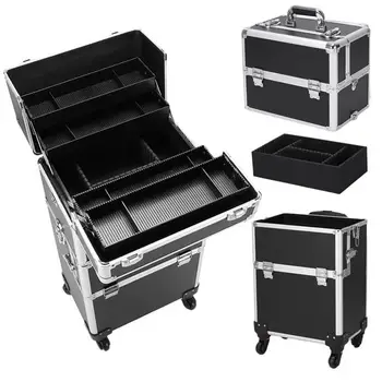 3 in 1 Aluminum Cosmetic Makeup Case Tattoo Box Black ship from US drop shipping 
3 in 1 Aluminum Cosmetic Makeup Case Tattoo Box Black ship from US drop shipping
