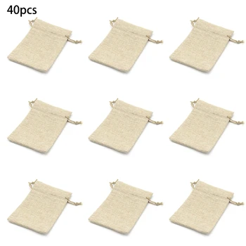 40 PCS Burlap Bags with Drawstring, 5.5*3.9in Burlap Drawstring Gift Bag Pouches for Wedding and Party Favors,DIY Craft,Christma
40 PCS Burlap Bags with Drawstring, 5.5*3.9in Burlap Drawstring Gift Bag Pouches for Wedding and Party Favors,DIY Craft,Christma