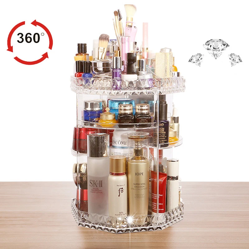 DIY 360 Degree Rotation Transparent Acrylic Cosmetics Storage Box Fashion Multi-function Detachable Makeup Beauty Organizer
DIY 360 Degree Rotation Transparent Acrylic Cosmetics Storage Box Fashion Multi-function Detachable Makeup Beauty Organizer