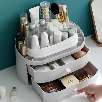 INS Drawer Cosmetics Storage Box Desktop Plastic Finishing Rack Cosmetics Containers Home Skin Care Products Makeup Organizers 
INS Drawer Cosmetics Storage Box Desktop Plastic Finishing Rack Cosmetics Containers Home Skin Care Products Makeup Organizers