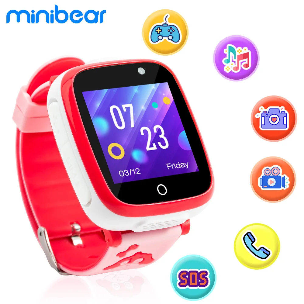 Детские умные часы Minibear с игровым телефоном Смарт-часы для детей 2G SIM-карта