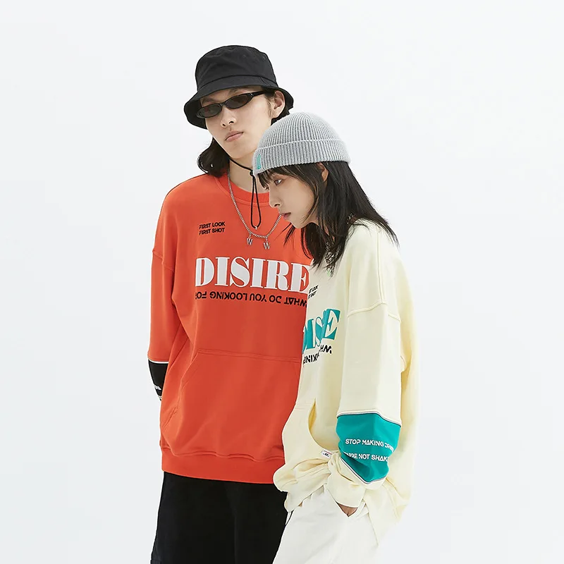 2020 New Style Printed Stitching Sweatshirt Men Loose Ins Long-Sleeved High Street Causal Pullover
2020 New Style Printed Stitching Sweatshirt Men Loose Ins Long-Sleeved High Street Causal Pullover